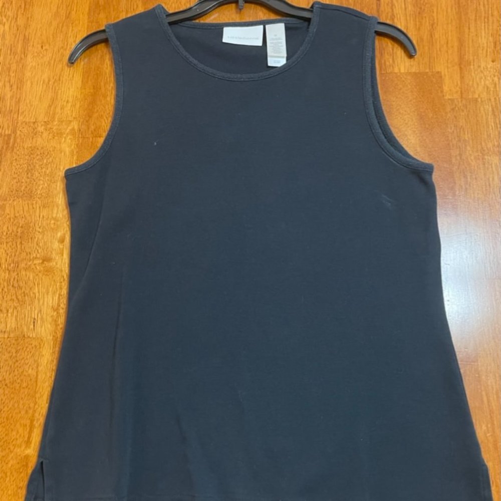 Liz Claiborne Black Tank Top Size Medium